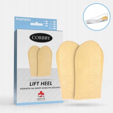Podpiętki korygujące CORBBY LIFT HEEL 1cm
