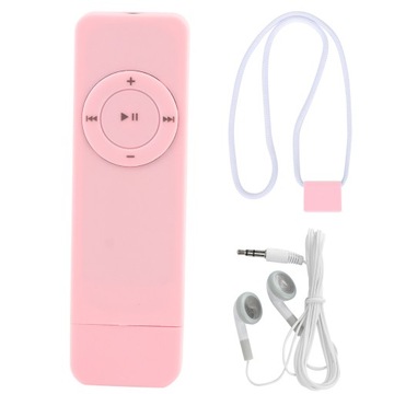 ODTWARZACZ MP3 PODŁĄCZANY PRZEZ USB RÓŻOWY