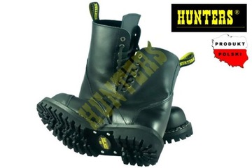 GLANY HUNTERS STEEL-NOSE 10-oczek WYSOKIE SKÓRA 43