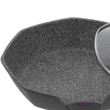 Ośmiokątny kształt patelni nieprzywierająca