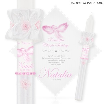 СВЕЧА и КРЕСТАЛЬНАЯ РУЧКА для крещения МАЛЬЧИКА на ДЕВОЧКУ ИМЯ КВт