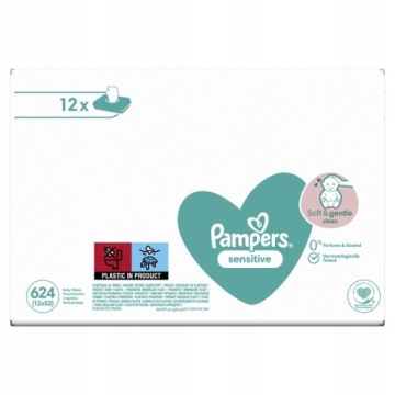 Влажные салфетки Pampers Sensitive 12х52 шт.