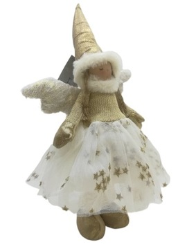 ŚWIĄTECZNA LALECZKA DEKORACJA ANIOŁEK OZDOBA 45 cm