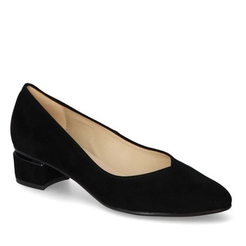 Czółenka Kamex-but 87 Czarne zamsz 39