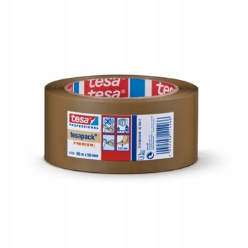 Taśma pakowa tesa PREMIUM 66m x 50mm brązowa cicha