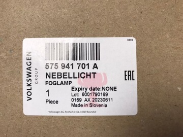 HALOGEN MLHOVKOVÁ LEVÝ SEAT LEON 575941701A