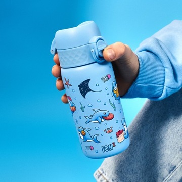 ЛЕГКАЯ СТАЛЬНАЯ БУТЫЛКА ДЛЯ ВОДЫ НЕРЖАВЕЮЩАЯ СТАЛЬ SHARKS SINGLE ION8 0,4 л