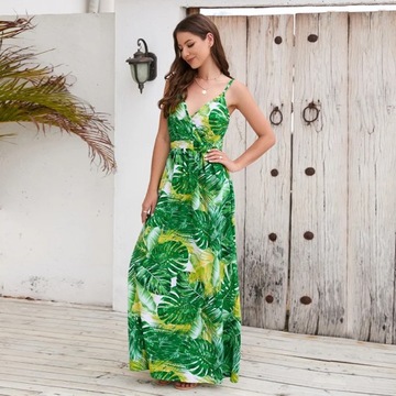 Kwiatowa damska 2023 nowa modna sukienka z nadrukiem włoska sukienka