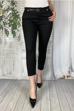 ELEGANCKIE SPODNIE DAMSKIE CYGARETKI FREESIA 7/8 X