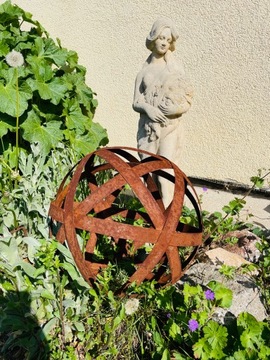 Красивый декоративный набор из 4 шаров - садовая терраса