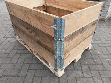 Nadstawka paletowa drewniana , skrzynie , kuwety , kosze , regał paletowy