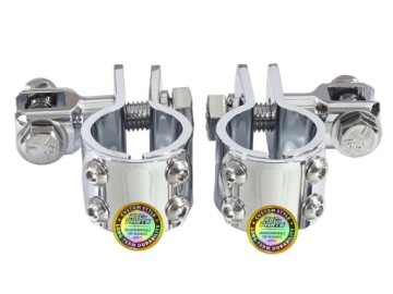 Подставки для ног gmole Кронштейны 32 мм и 25,4 мм + резинки chopper Chrome