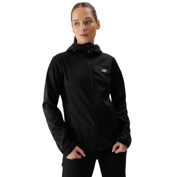 2XL Kurtka damska softshell 4F F215 głęboka czerń 4FWSS24TSOFF215 20S 2XL