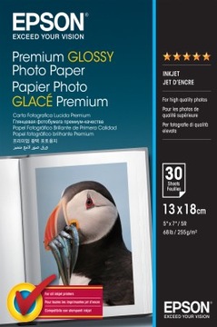 Epson Premium Glossy Photo Paper 13x18cm 30Ark