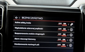 Citroen C5 Aircross SUV 1.6 PureTech 181KM 2019 Citroen C5 Aircross SKORA Alusy LED Navi. grzane Fotele BLIS linne assist, zdjęcie 38