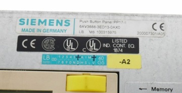 SIEMENS PP17-II 6AV3688-3ED13-0AX0 6AV36883ED130AX