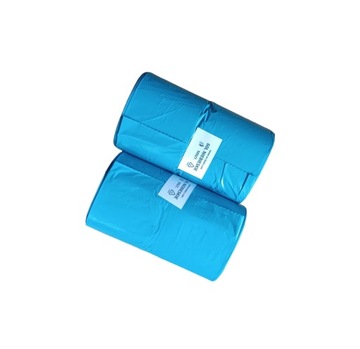 Worki na śmieci 60L LDPE 50szt Niebieskie MOCNE