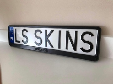 Рамка номерного знака MAZDA / 2 шт.