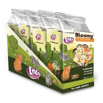LOLOPets BLOOMY mix płatków dla gryzoni 150 g