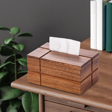 Wood Tissue Box Paper Storage Box