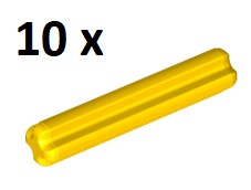 LEGO Yellow Technic Axle 3L 4519 10szt