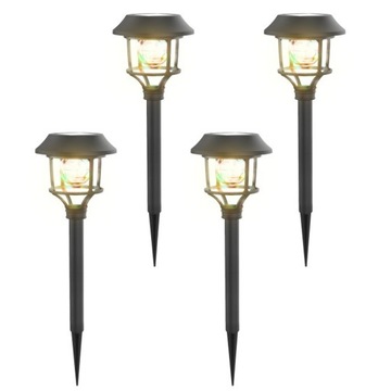 XL LAMPA SOLARNA LED OGRODOWA WBIJANA 4SZT RGB