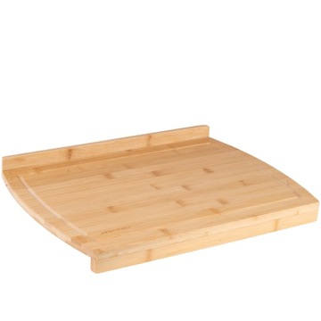 STOLNICA BAMBUSOWA Z RANTEM DESKA KUCHENNA DO KROJENIA 2W1 45X33CM SOLIDNA
