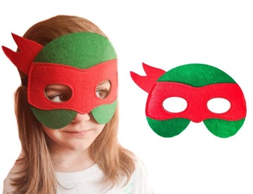 MASKA FILCOWA ŻÓŁWIE NINJA RAPHAEL KARNAWAŁ