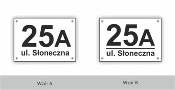 Tabliczka adresowa 3D Numer domu Aluminium 21x30cm