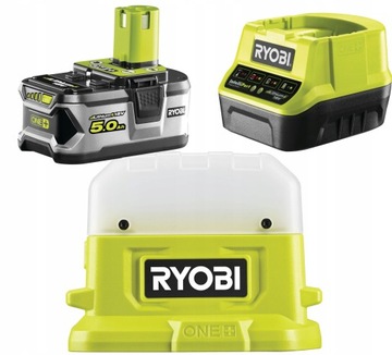 LAMPA LED BIWAKOWA LATARKA 500 Lm RYOBI RLC18 +5Ah