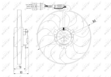 NRF VENTILÁTOR FABIA POLO NEW BEETLE IBIZA LUPO