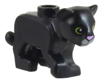 LEGO LEW 77307pb03 czarny LWIĄTKO 6317060 black LION 1szt