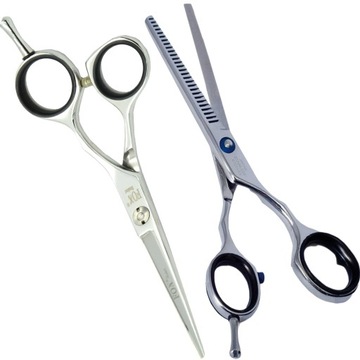 ZESTAW KOMPLET NOŻYCZKI I DEGAŻÓWKI FOX STUDENT FRYZJERSKIE