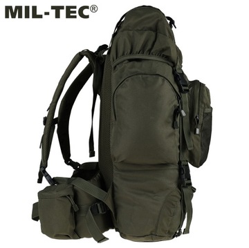 Рюкзак военный тактический туристический Mil-Tec Commando 55л с крышкой оливковый