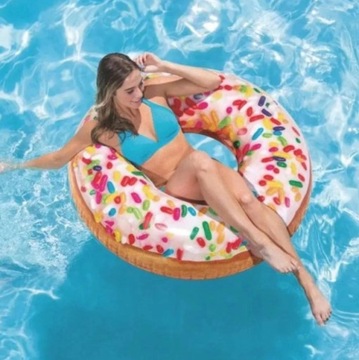 INTEX KOŁO DONUT DO PŁYWANIA DMUCHANE DUŻE