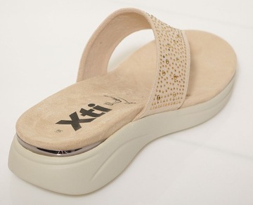 Xti 42509 текстильные бежевые шлепанцы 39