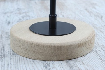 czarna podkładka M10x1 podkładka dekoracyjna 8cm podstawa lampy edison DIY