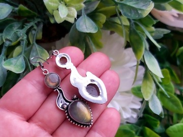 Kolczyki _ Labradoryt _ Indie _ handmade _ 12