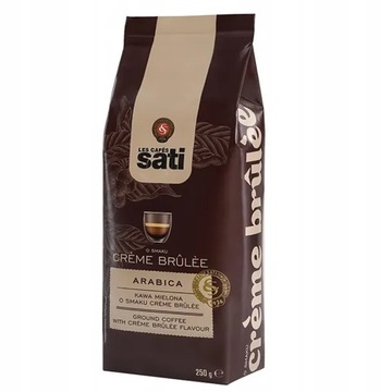 Kawa smakowa Cafe Sati Creme Brulee - kawa mielona 250g