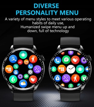 Умные часы с круглым экраном, NFC, Bluetooth-соединение