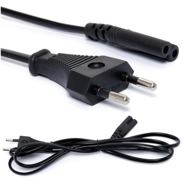 Kabel zasilający RADIÓWKA RADIOWY IEC C7 0,5M do drukarki laptopa