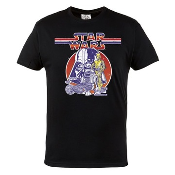 KOSZULKA MĘSKA STAR WARS GWIEZDNE WOJNY VADER R2D2