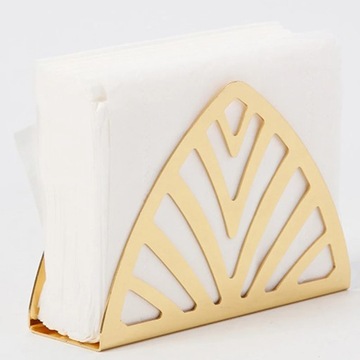 Позолоченный квадратный держатель для салфеток из нержавеющей стали, держатель для полотенец,