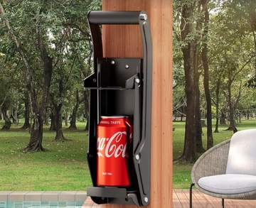 Дробилка для бутылок из-под кока-колы и металлических банок.