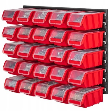 ИНСТРУМЕНТАЛЬНАЯ ДОСКА ДЛЯ МАСТЕРСКОЙ СТЕНА 58х39 см + 25 ПОДДОНОВ ГАРАЖНАЯ МАСТЕРСКАЯ