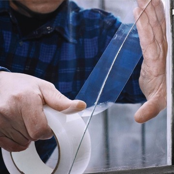 ЛЕНТА УПАКОВОЧНАЯ, прозрачная, широкая, прочная, бесцветная, 45мм/100у, 1 шт.