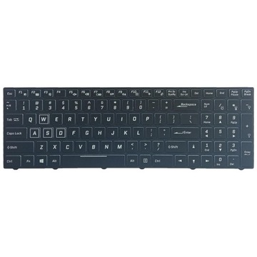 Laptop keyboard, American colored
