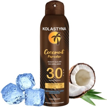 KOLASTYNA SUCHY OLEJEK OCHRONNY DO OPALANIA COCONUT PARADAISE SPF 30