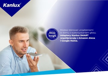 Розетка с управлением по Wi-Fi KANLUX SMART S AD GN 10A PM