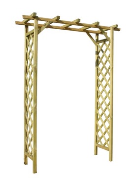 Pergola drewniana 160x56x200 cm, kratka